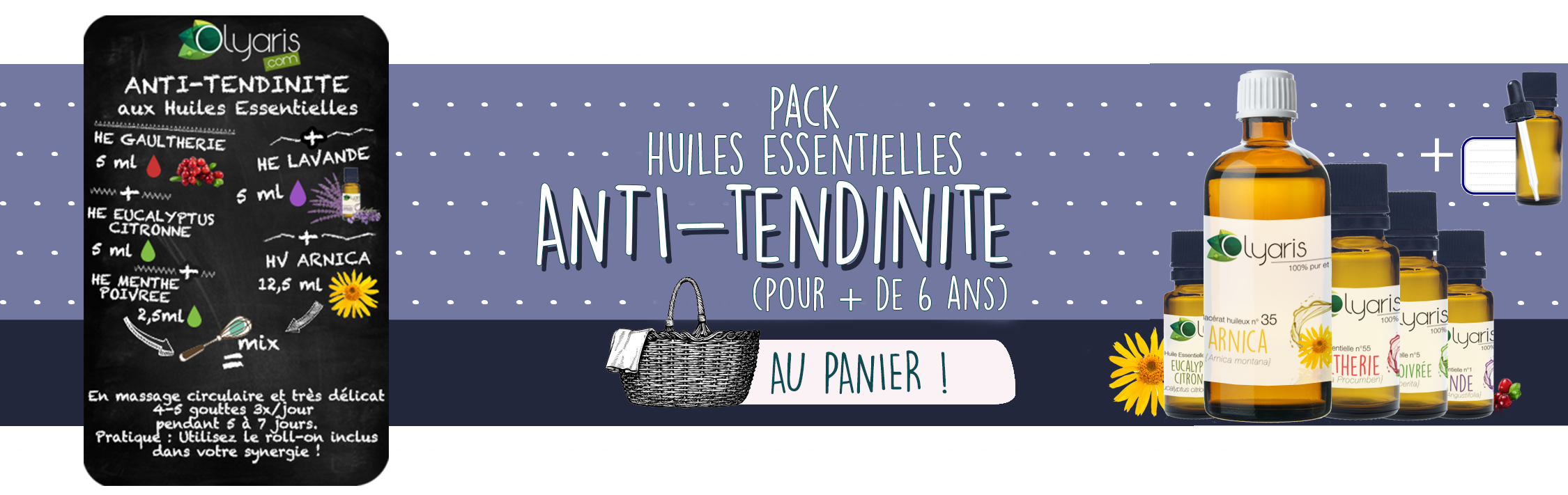 Tendinite : Les Huiles Essentielles pour la soulager > le Pack